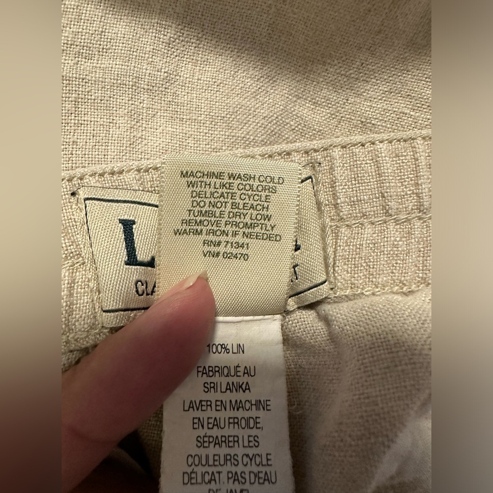 Women's Premium  100% Linen button up Pants - Picture 7 of 8
